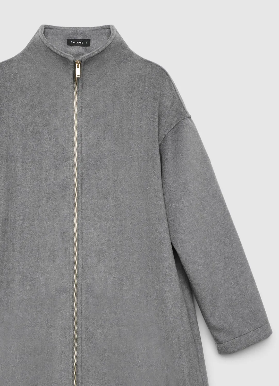 Calliope Manteau Zip Sans Doublure Femme Col Haut