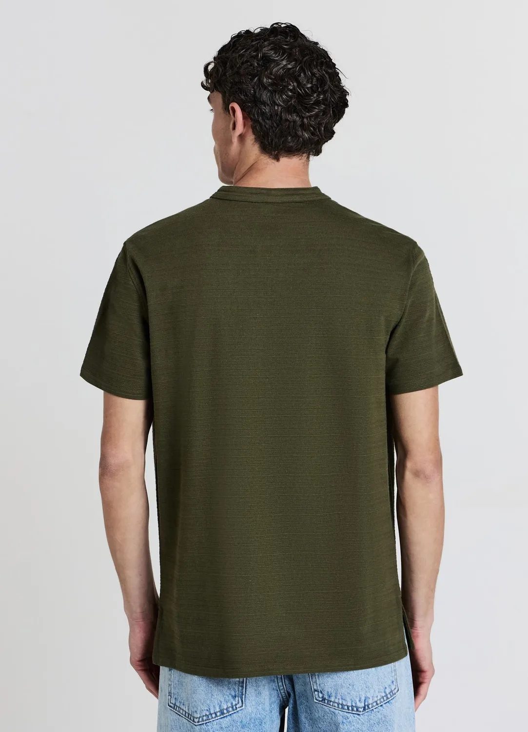 Calliope t-shirt col coréen homme coton regular