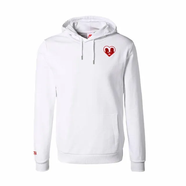 Robe di Kappa Authentic Lorens hoodie blanc 100% coton