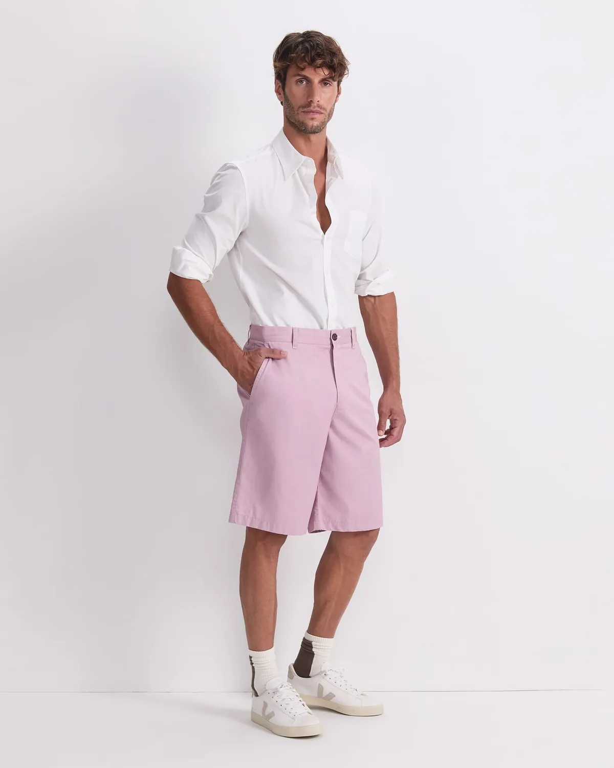 Sportscraft Relaxed Classic 208116 short twill coton homme