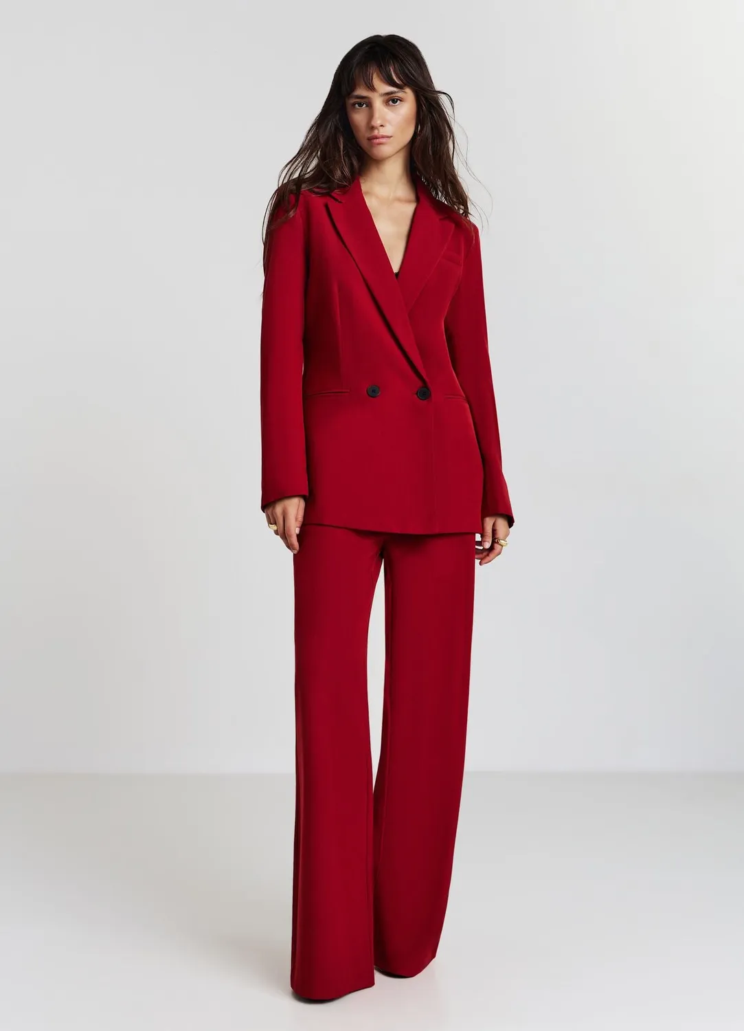 Calliope Pantalon palazzo large bureau femme