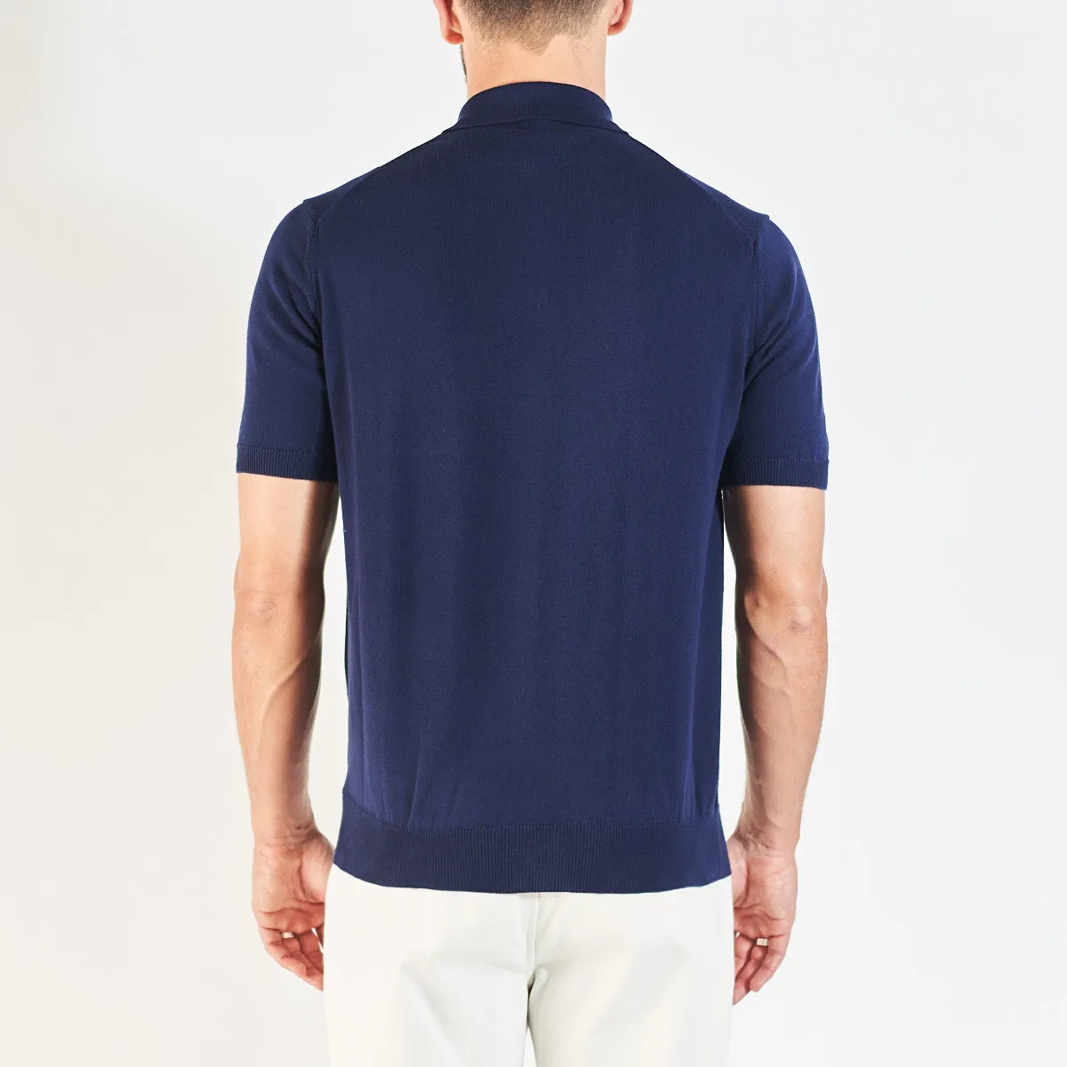 Robe di Kappa Valon polo bleu unisexe coton