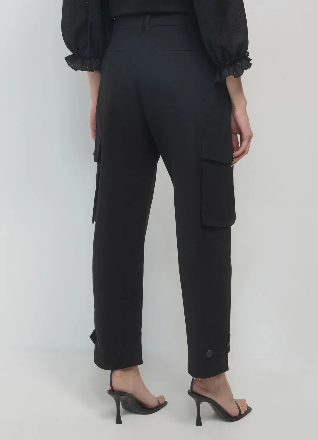 Calliope pantalon cargo femme à pinces coton