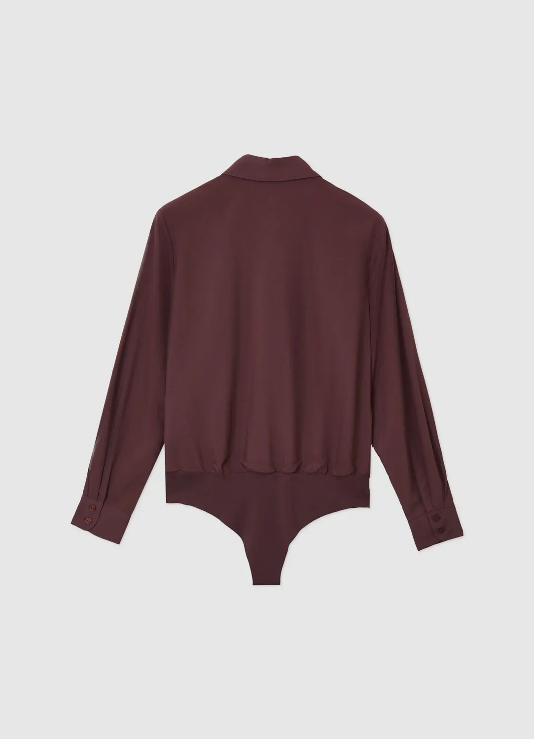 Calliope Chemise Body Unie Femme Manches Longues