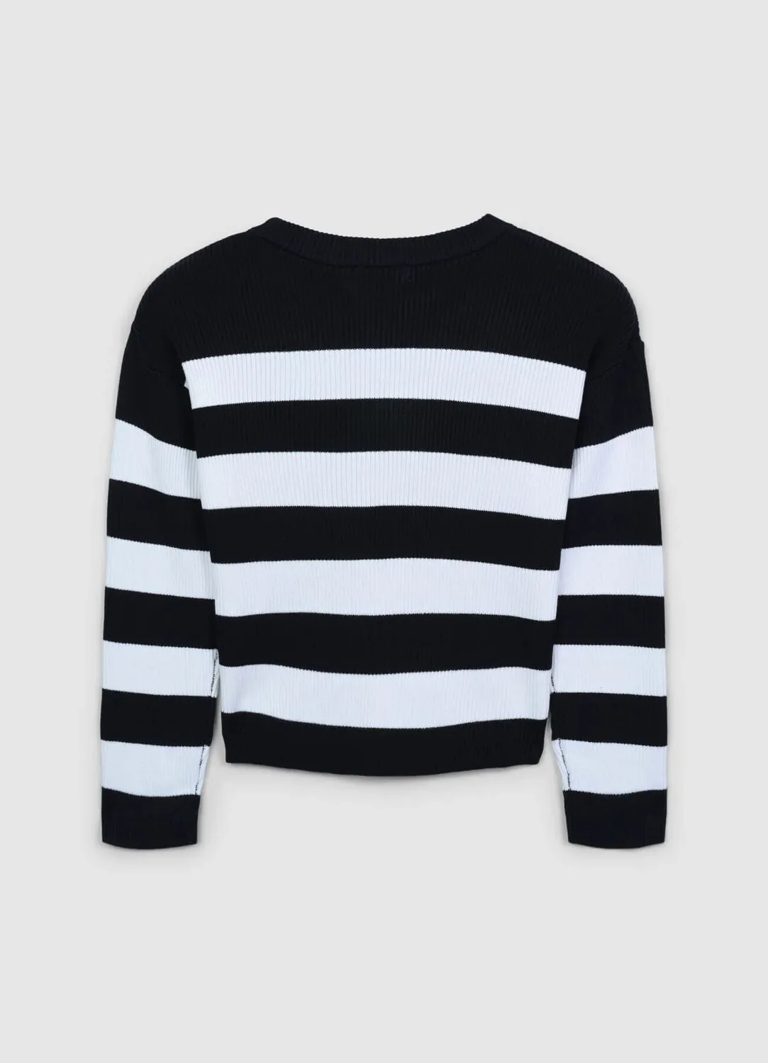 Calliope pull rayé fille côtes manches longues