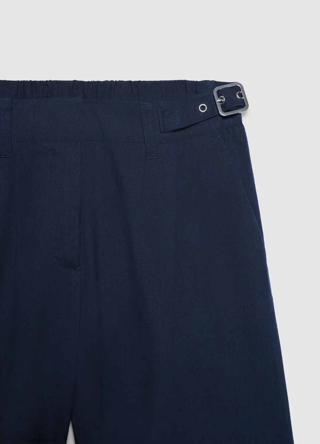 Calliope shorts bermuda femme taille haute à boucles