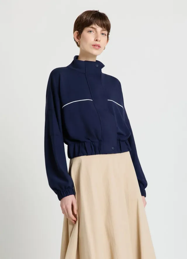 Calliope sweat zippé femme col montant poches TU