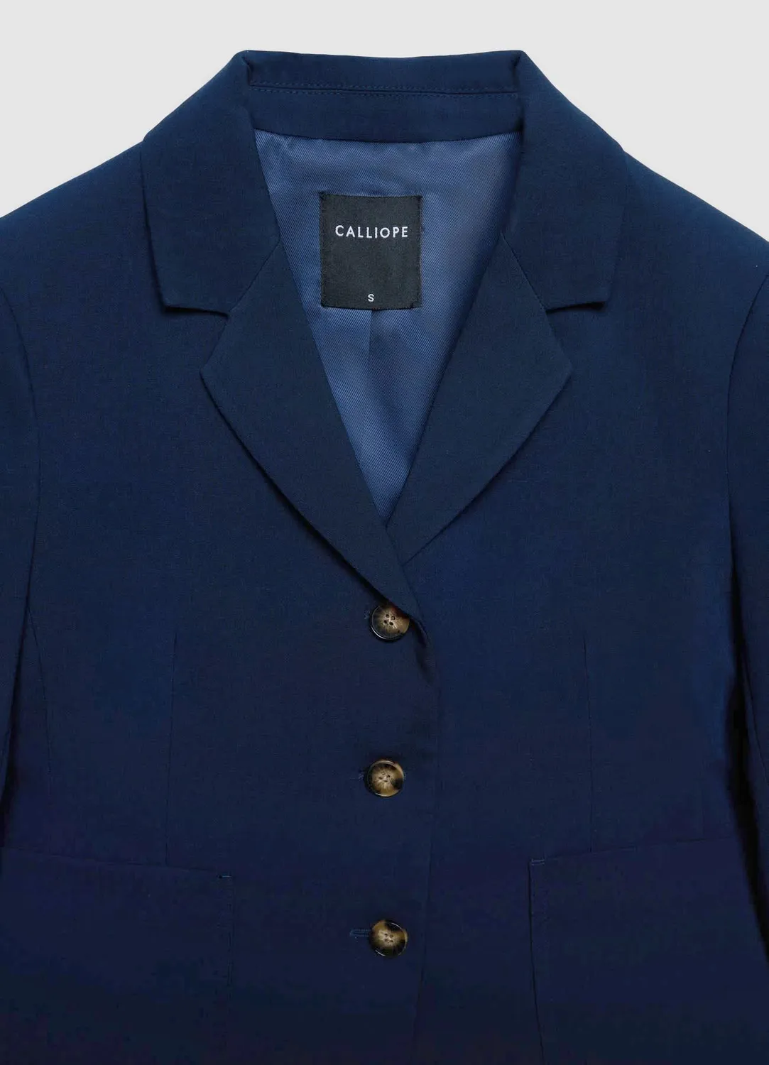 Calliope veste poches plaquées femme 3 boutons