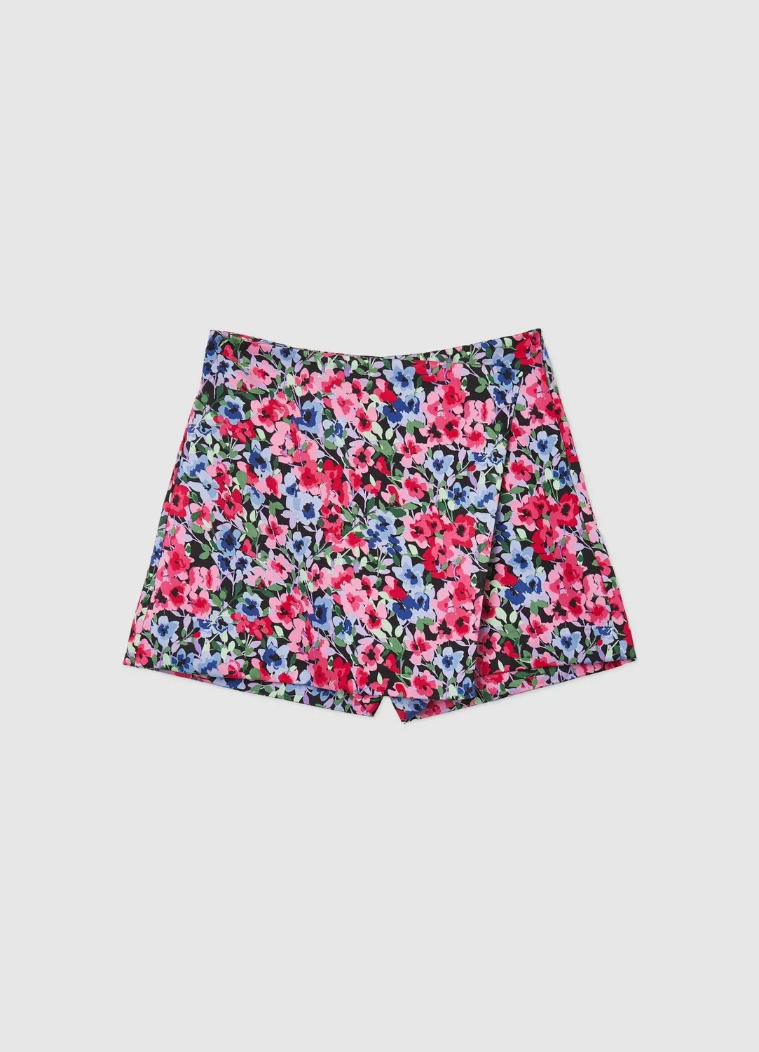 Calliope jupe-culotte satinée à fleurs femme