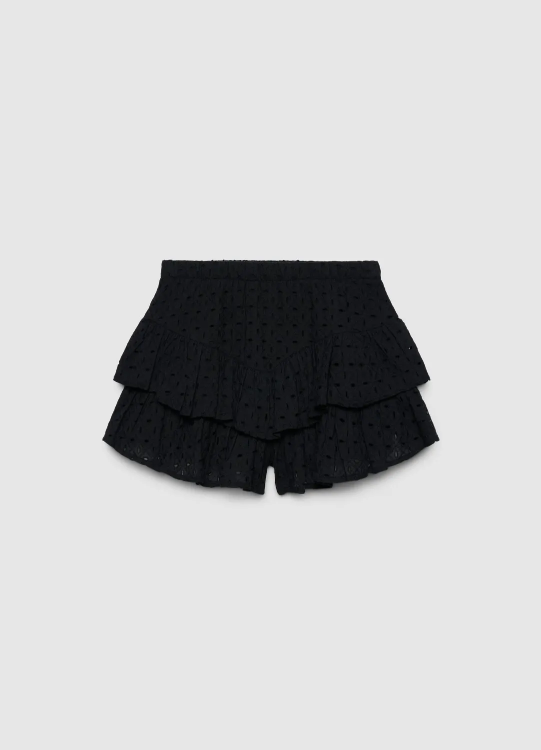 Calliope jupe-culotte broderie anglaise volants blanche