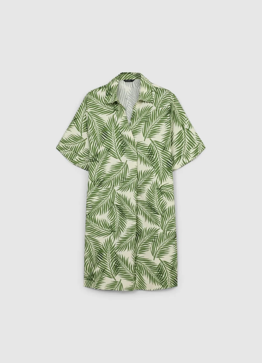 Calliope robe courte femme lin mélangé à motif