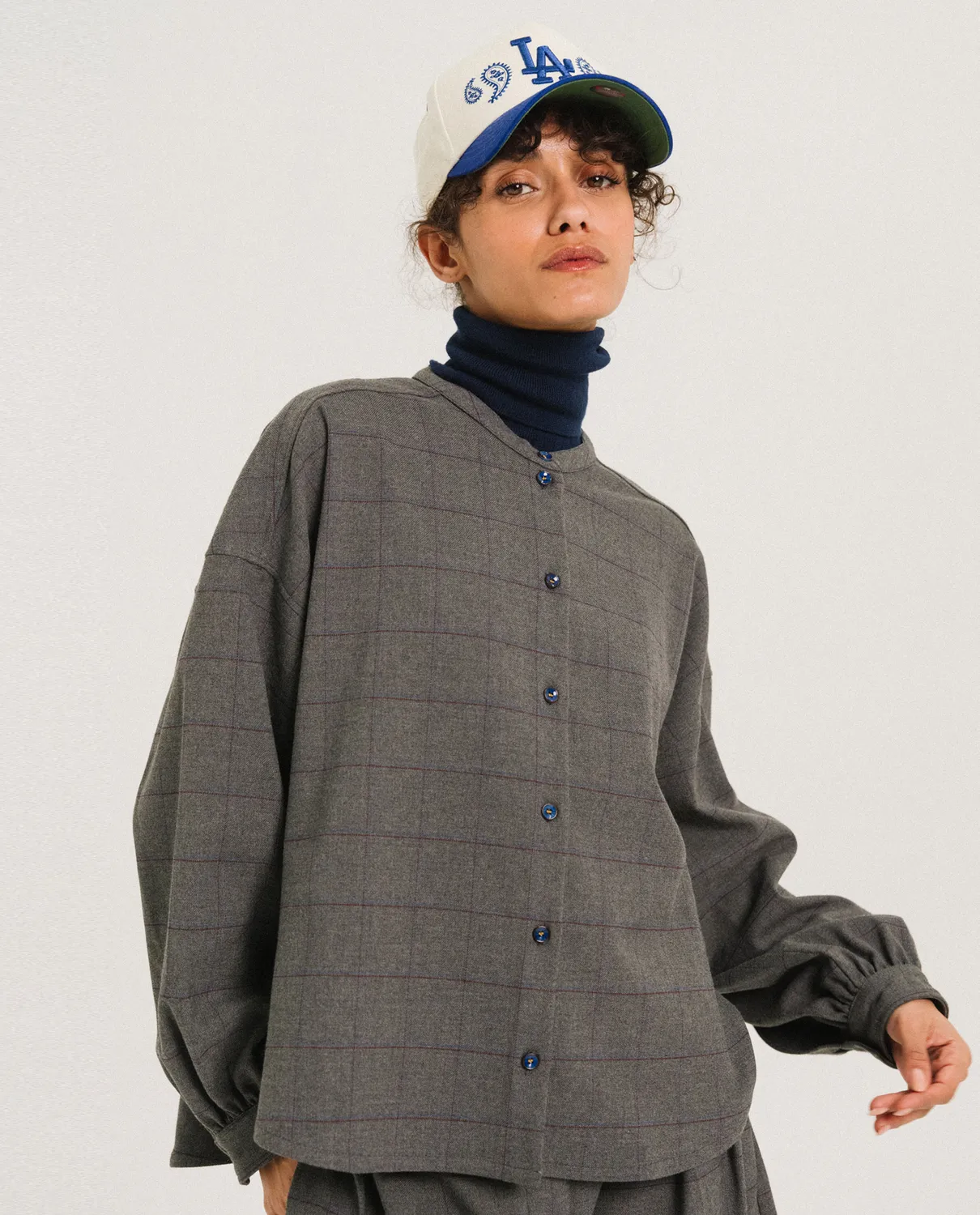 Tinsels Doha Baltimor blouse courte flanelle carreaux