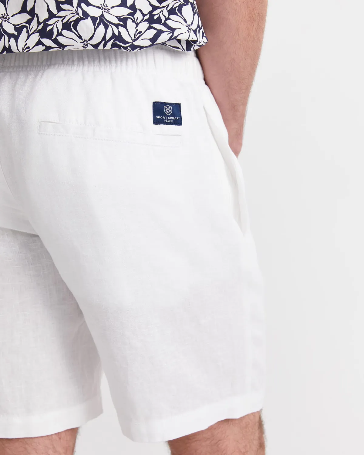 Sportscraft Caffery 207933 short lin homme 100% lin