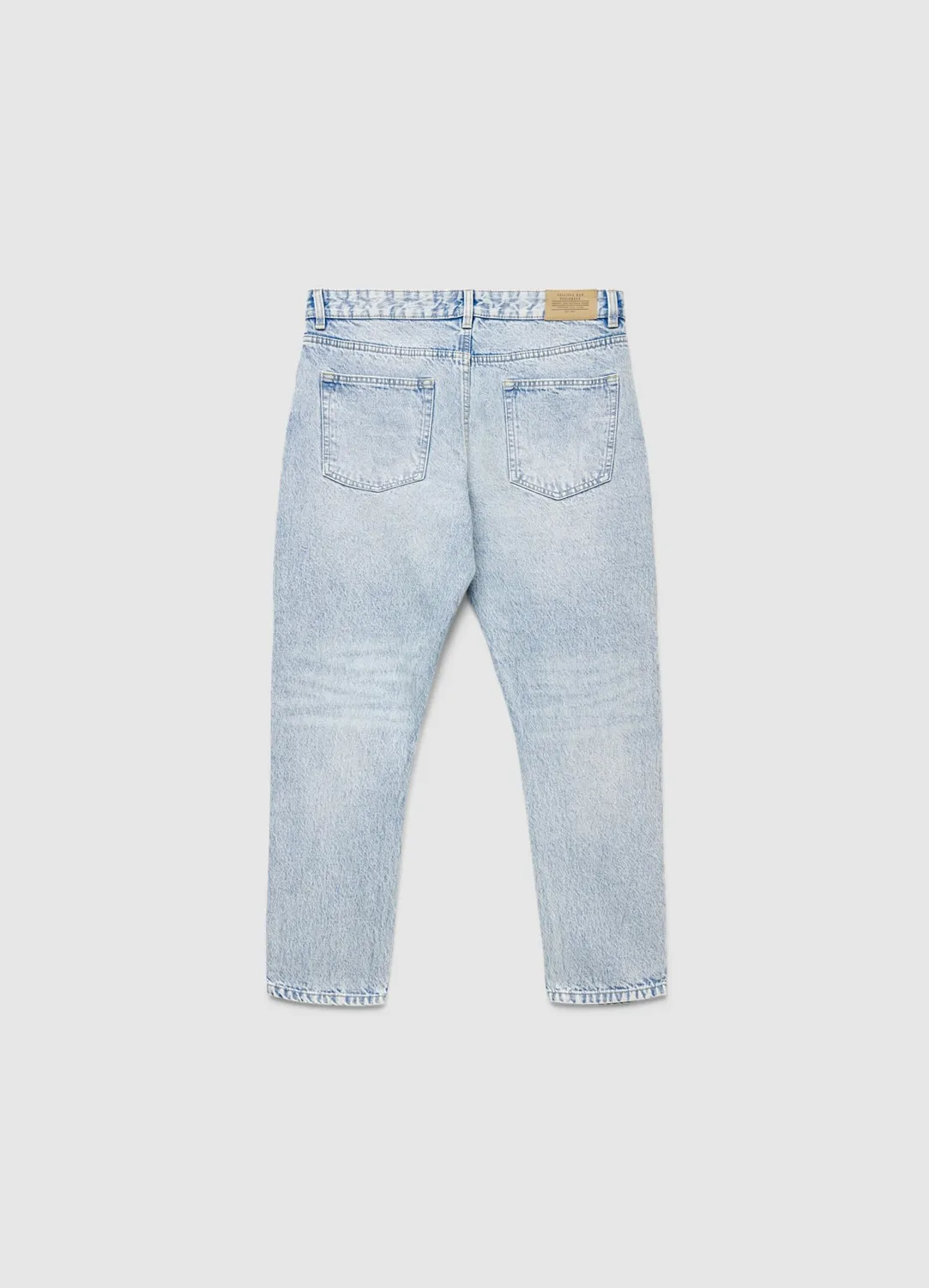 Calliope Cropped Effet Délavé jean homme droit