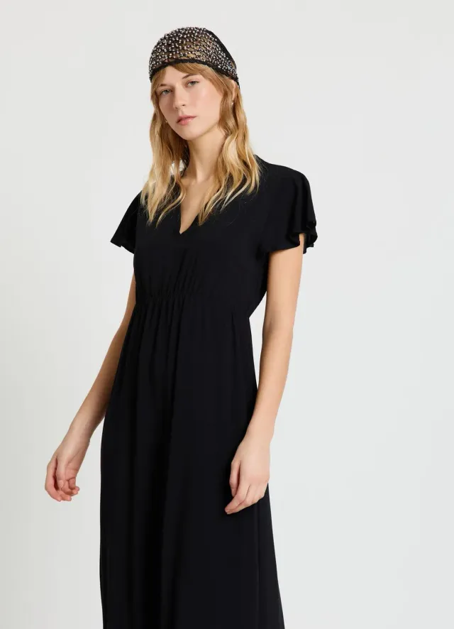 Calliope Atelier robe à volants robe femme col V