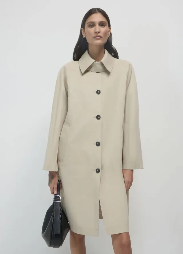 Calliope Spolverino trench coton uni femme