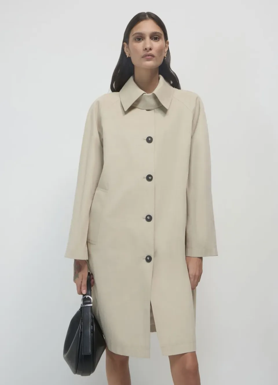 Calliope Spolverino trench coton uni femme