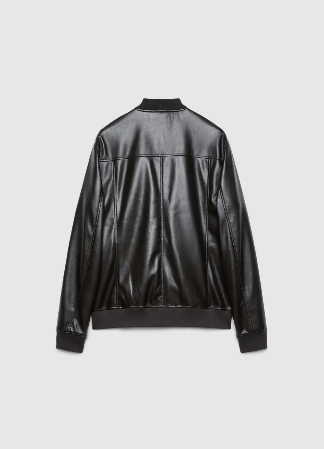 Calliope bomber zip homme uni bord-cotes