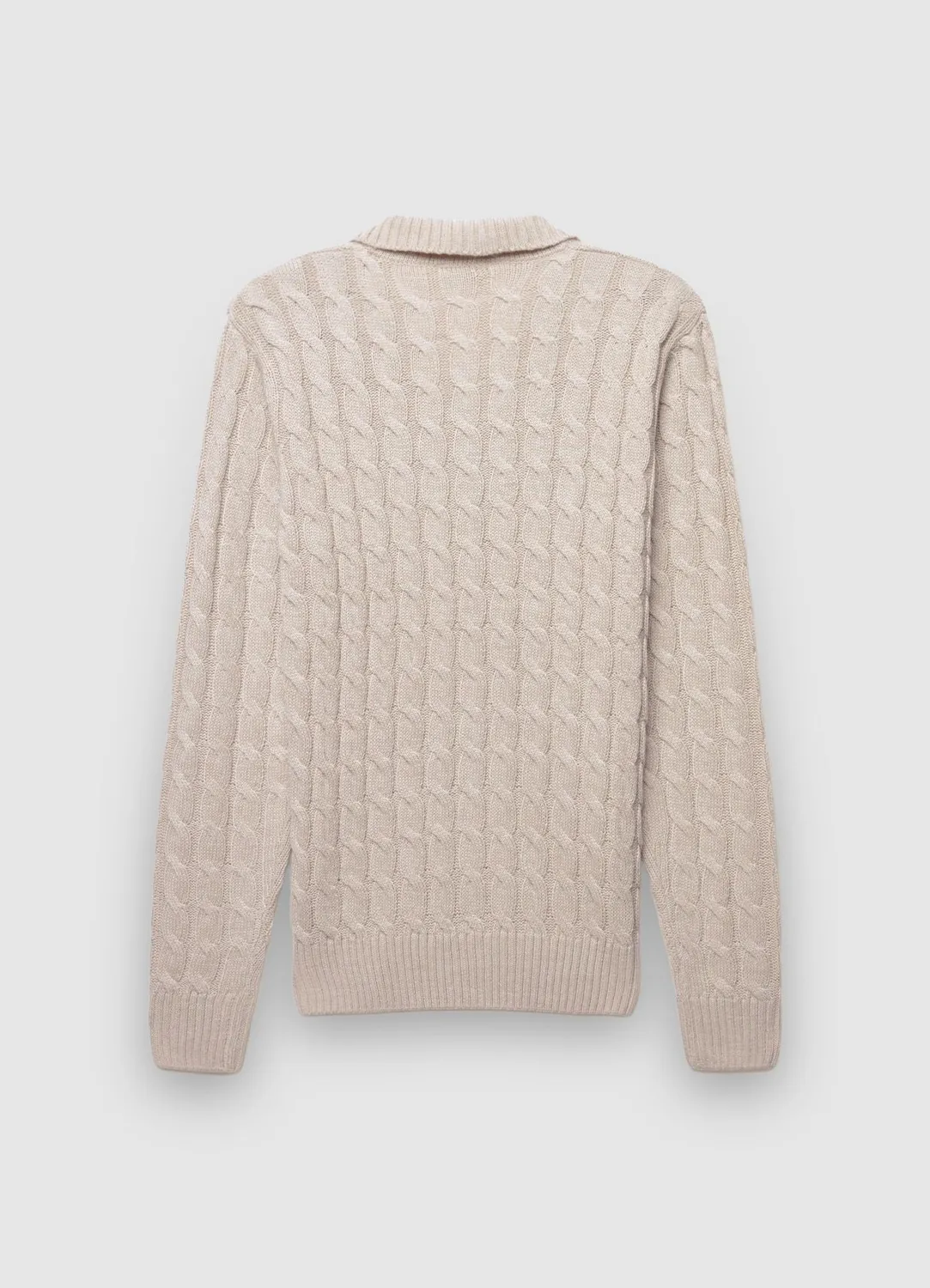 Calliope Pull torsades homme L col derby uni