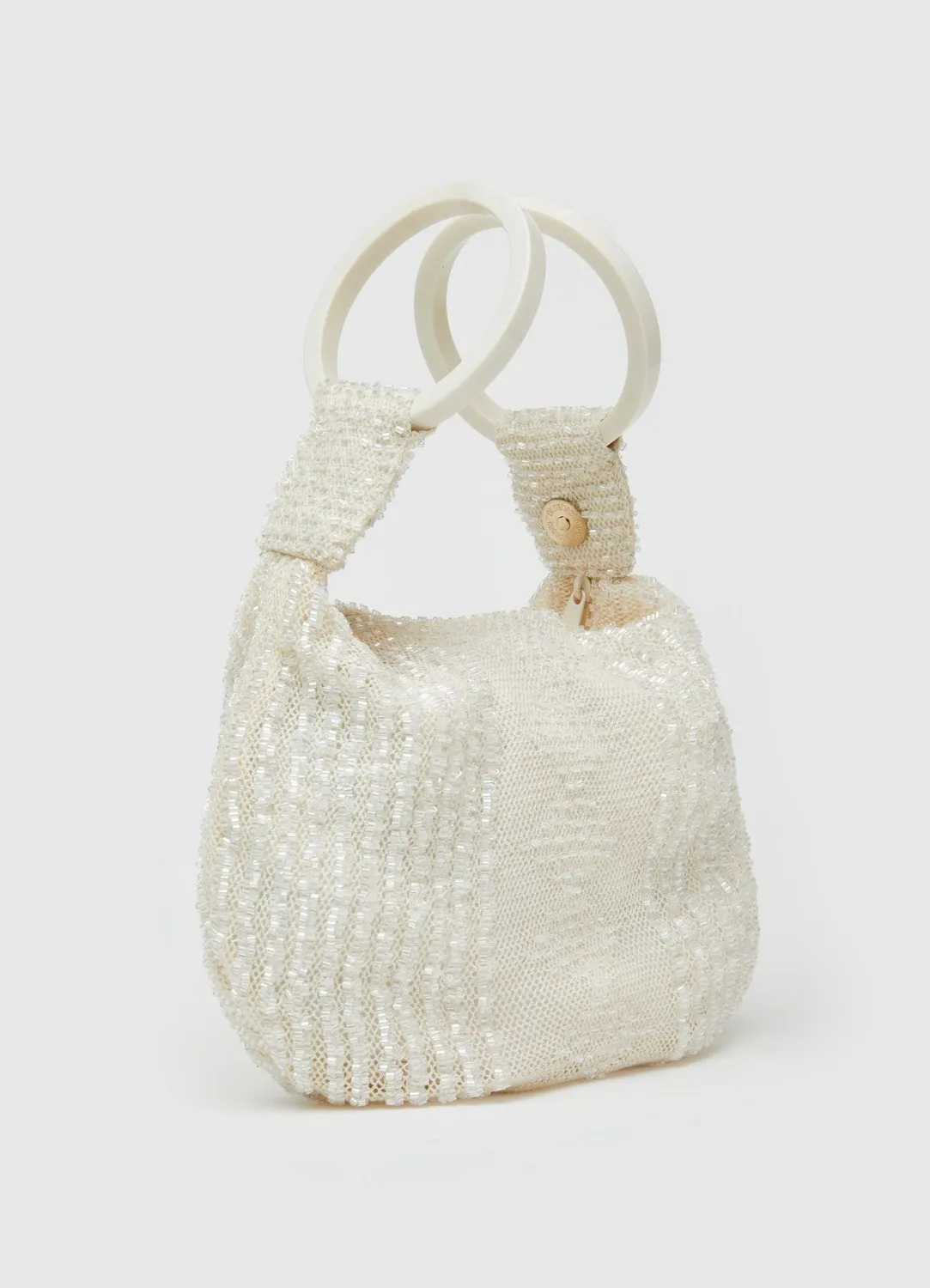 Calliope mini sac perles femme anse anneau unique