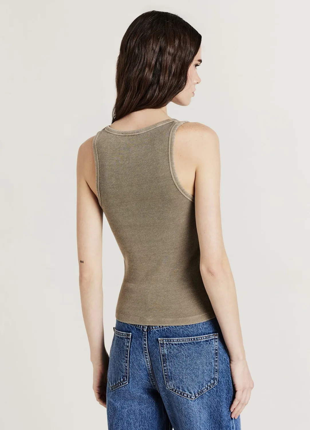 Calliope top côtelé femme col large coton