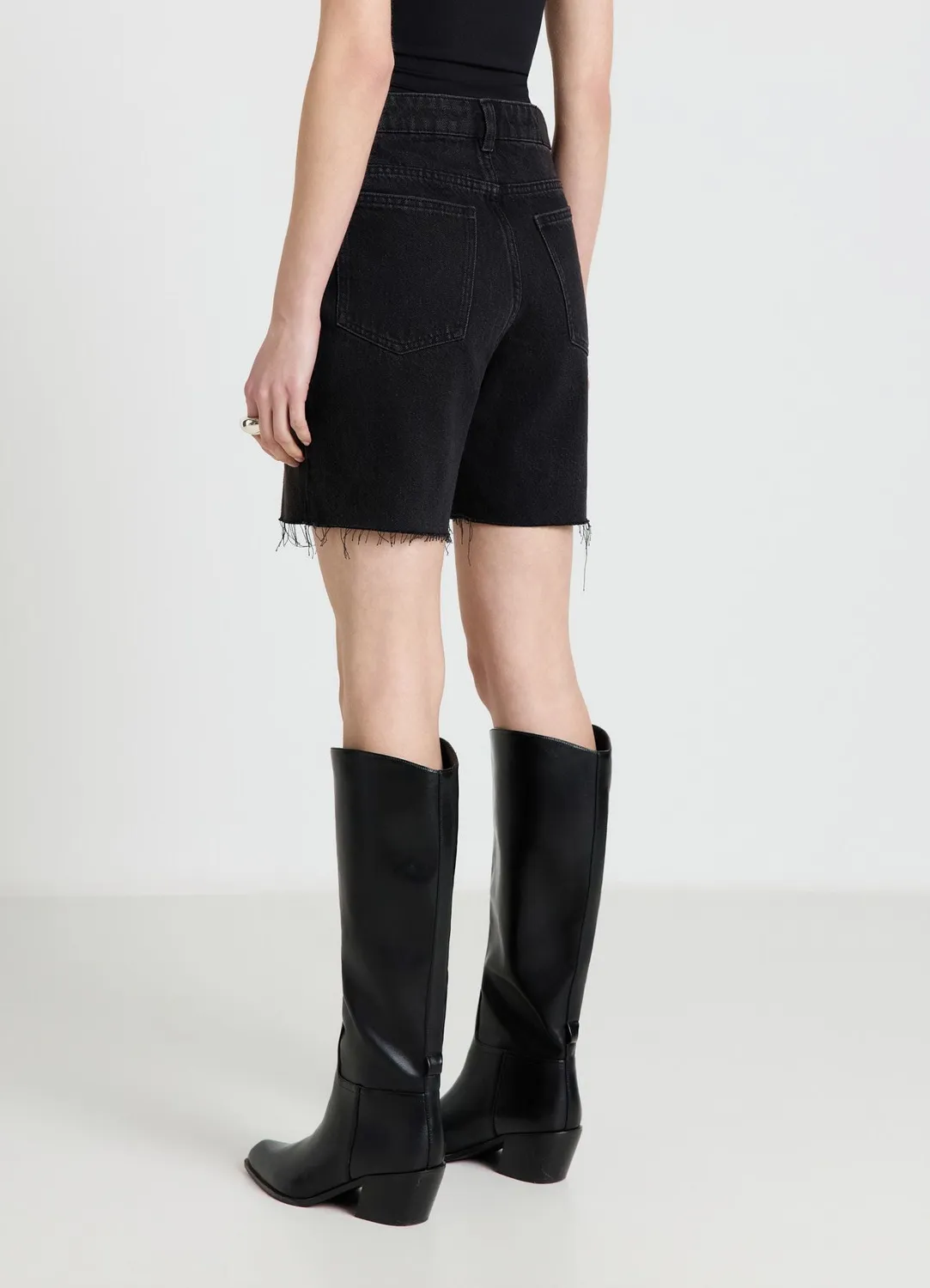Calliope bermuda jean femme effiloché