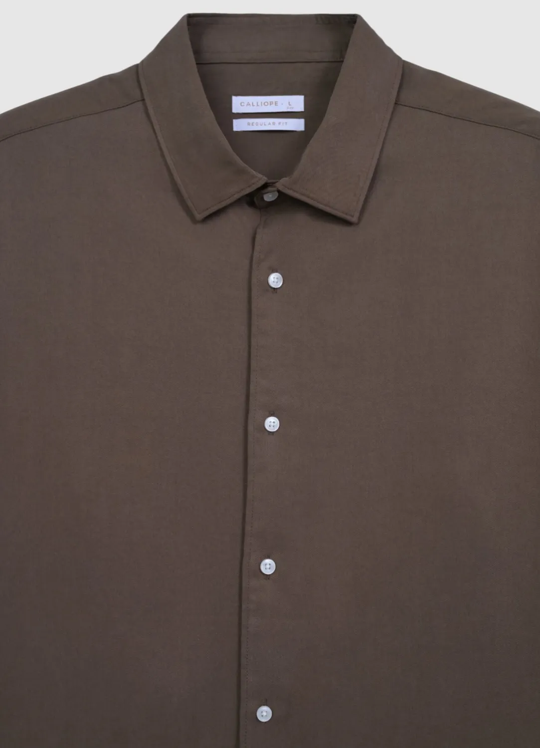 Calliope camicia chemise coton homme unie