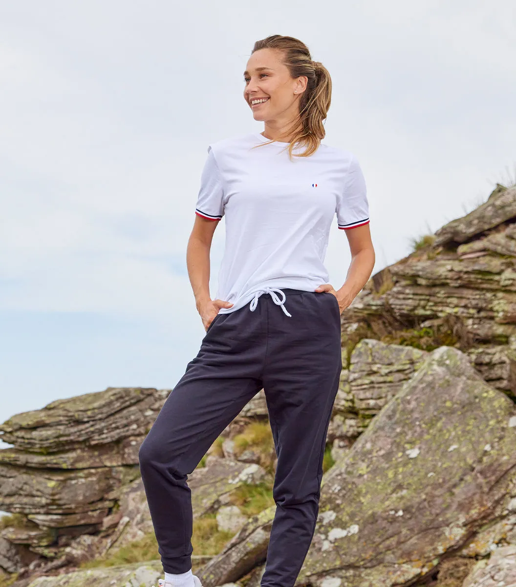 Cocorico Iconique Supporter T-shirt Femme Blanc coton