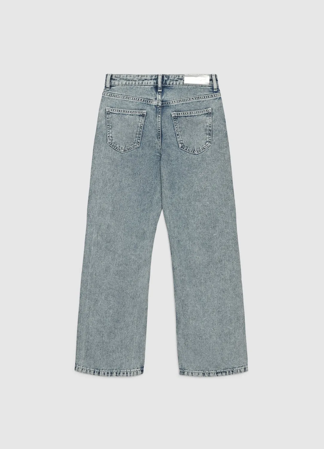 Calliope jean fille wide leg coeurs rivets