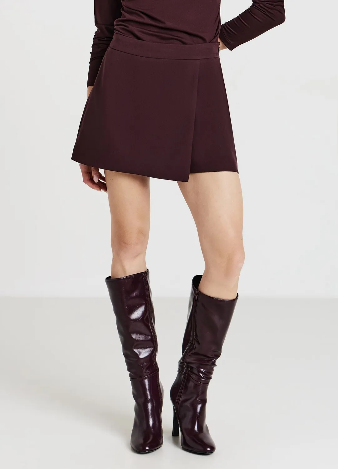 Calliope skort panneau avant jupe-short femme soirée