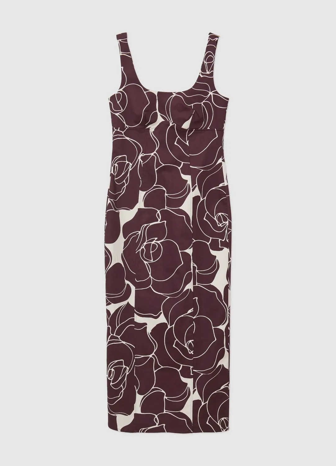 Calliope Atelier robe fourreau femme fleurs midi