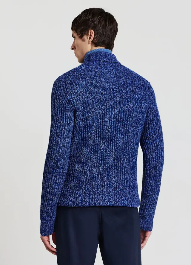 Calliope pull col roulé homme mélangé laine