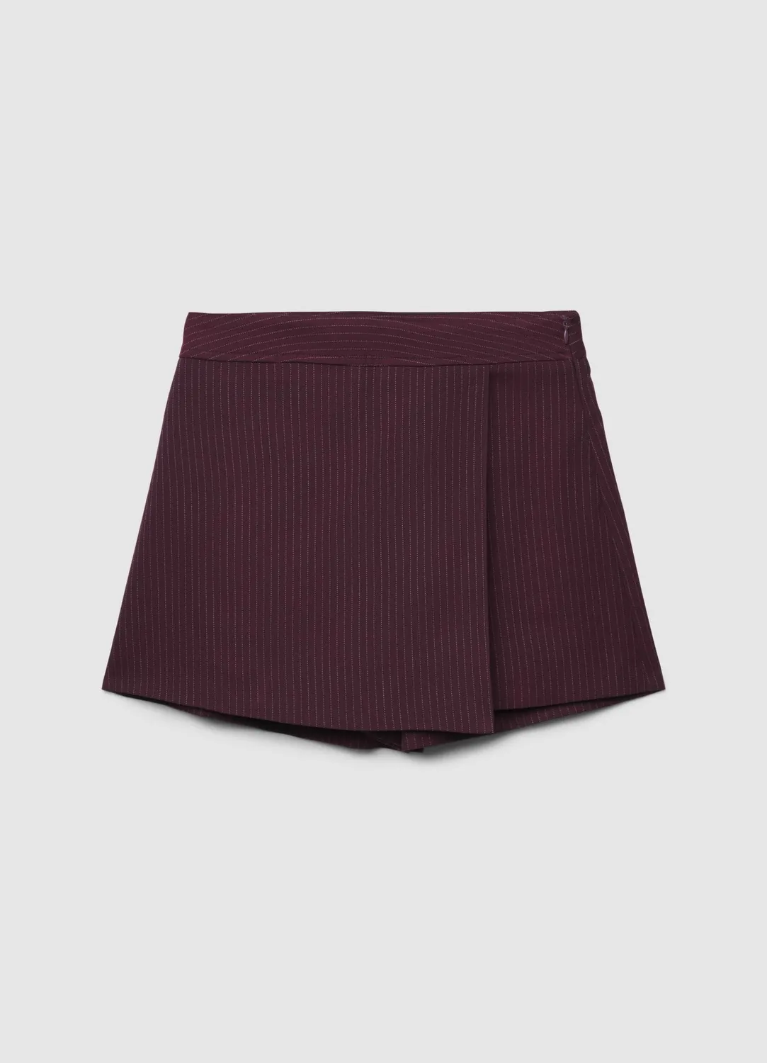 Calliope jupe-short rayée femme coupe droite bureau