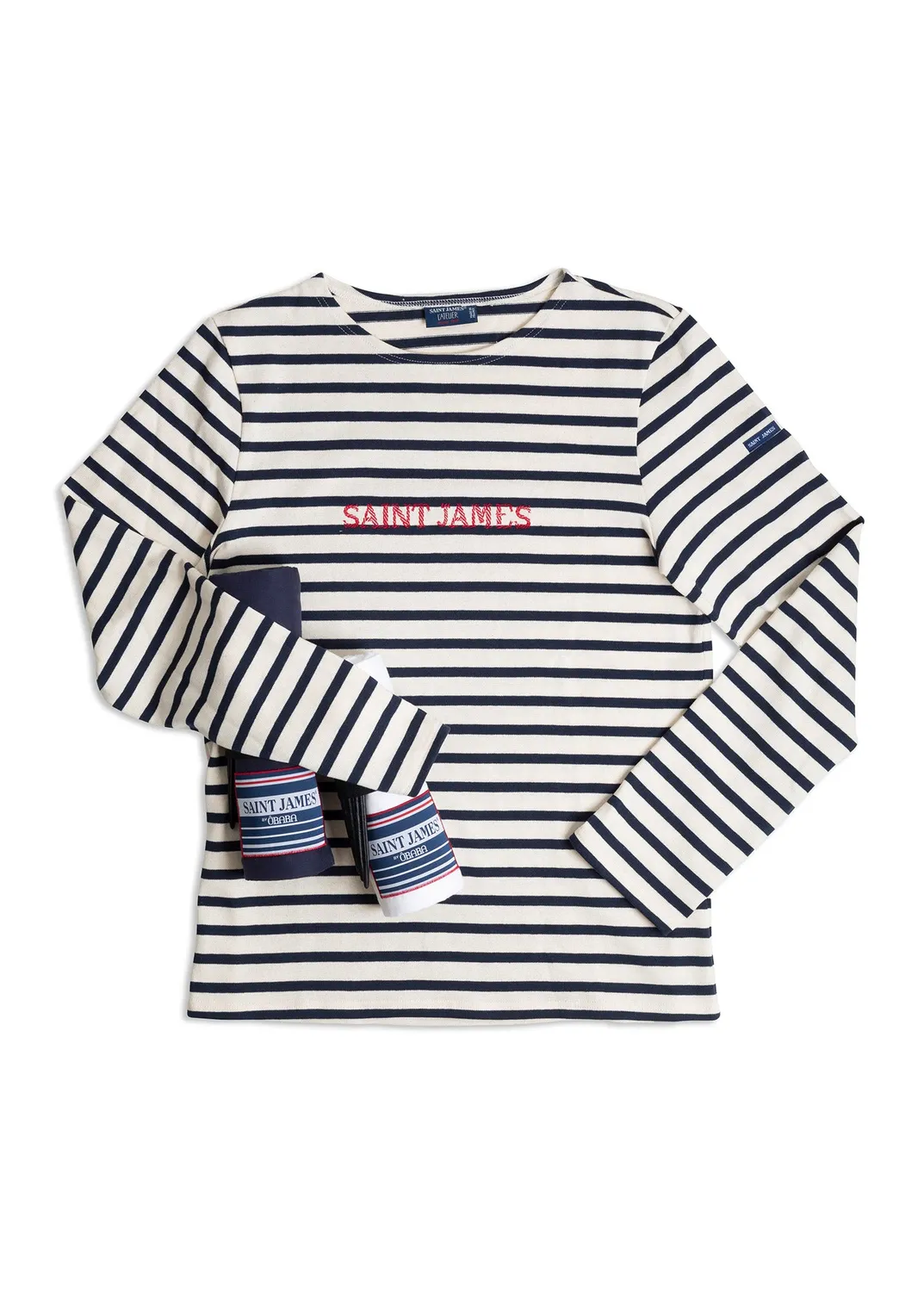 Saint James x Ôbaba drap de plage XXL blanc coton