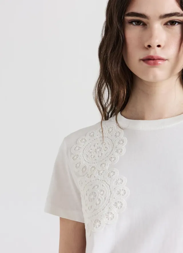 Calliope t-shirt crochet coton femme
