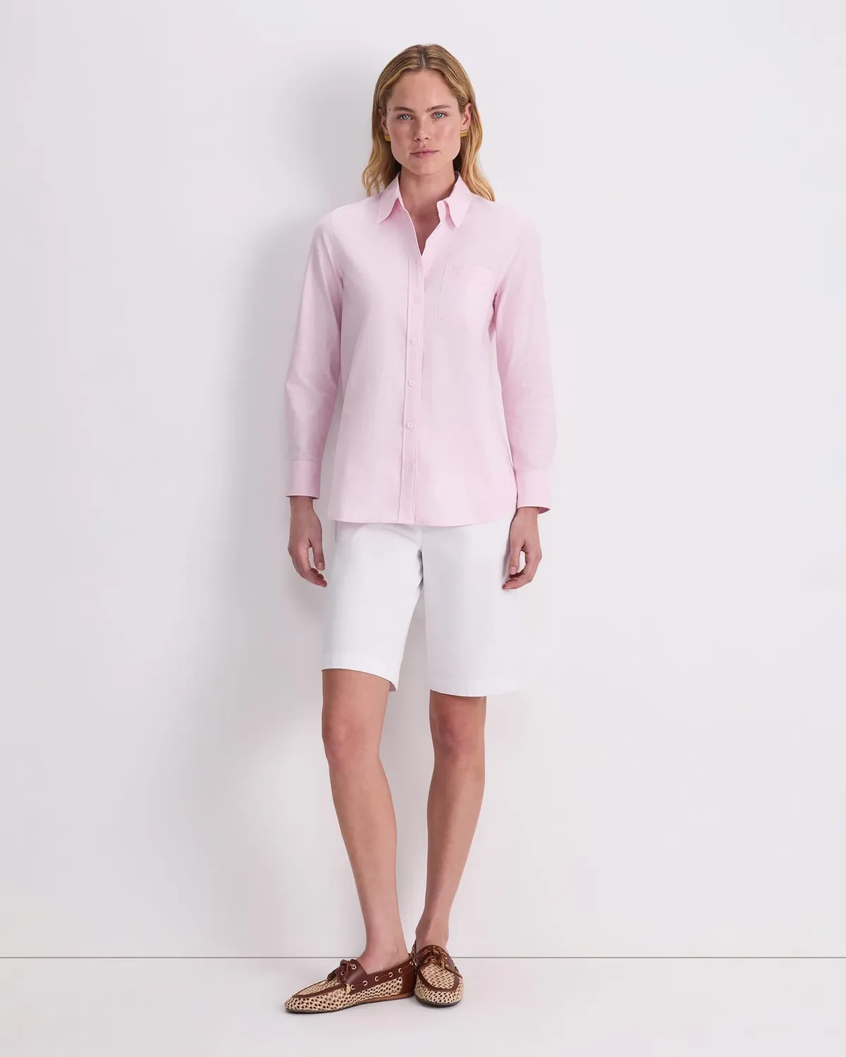 Sportscraft Long Sleeve Oxford Shirt chemise oxford coton