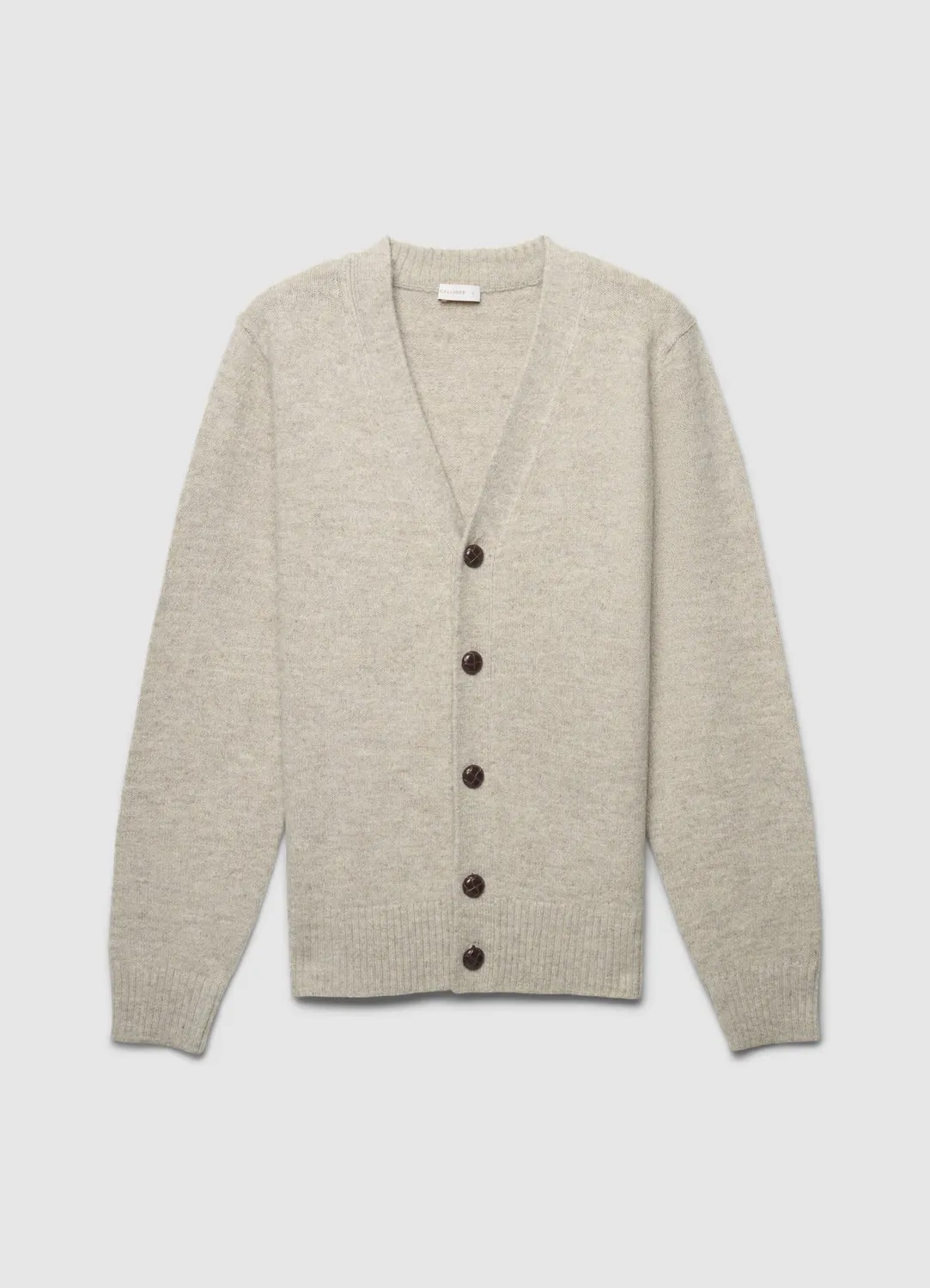 Calliope cardigan col V uni homme à boutons