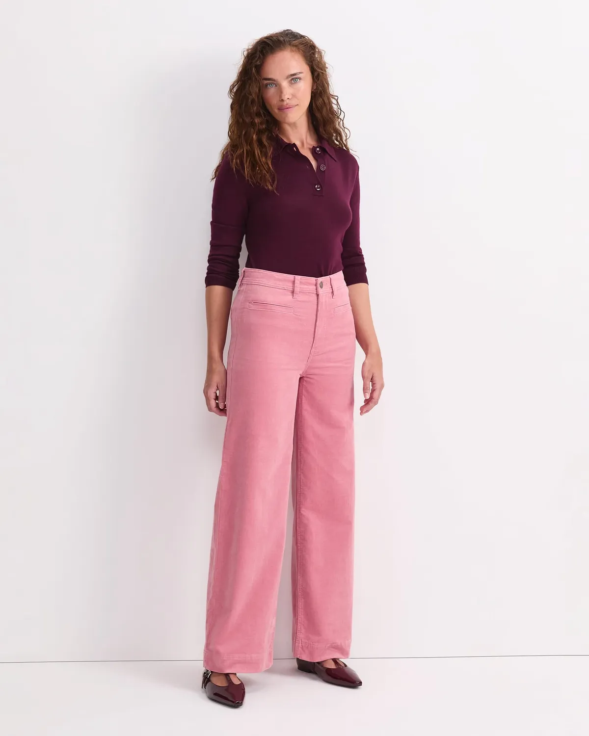 Sportscraft Cleo Cord Wide Leg jean velours taille haute