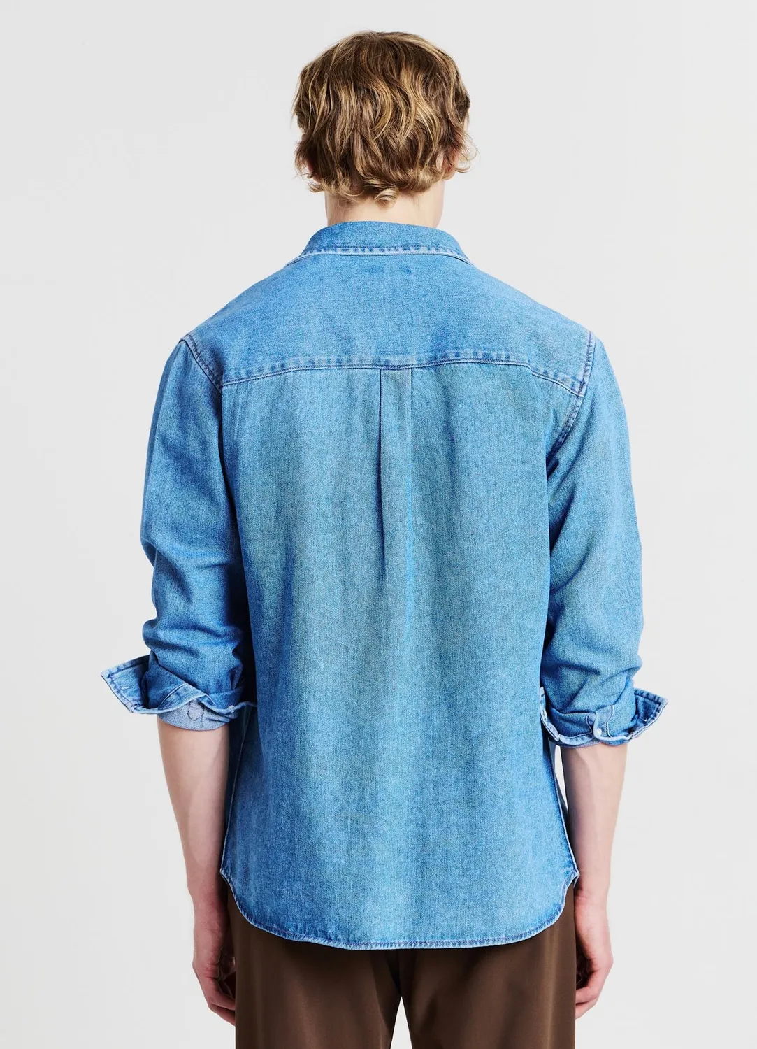 Calliope chemise denim homme manches longues coton