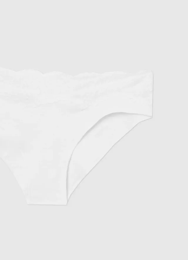 Calliope lot 3 slips dentelle femme coton