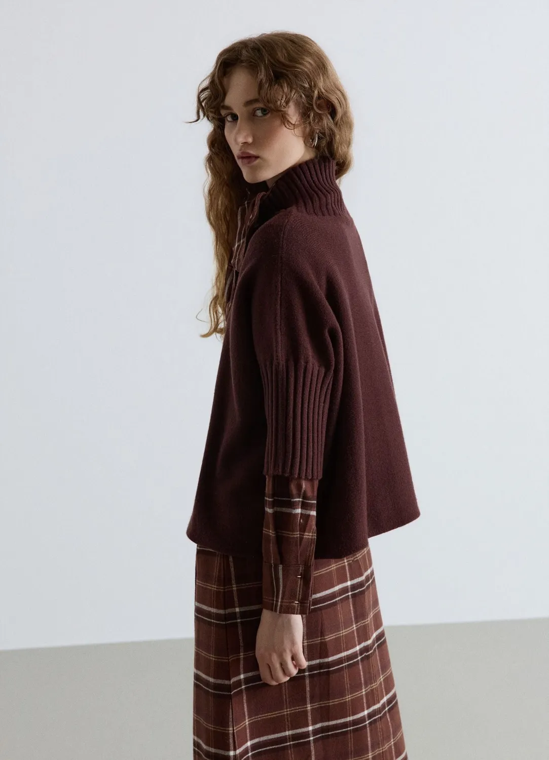 Calliope pull col rond femme manches 3/4