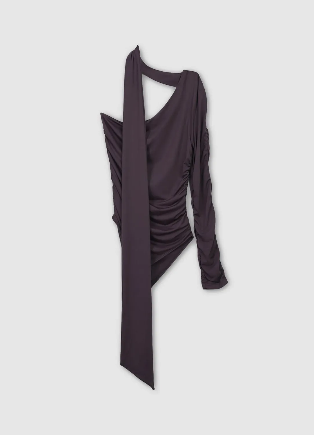 Calliope Body asymétrique drapé uni femme