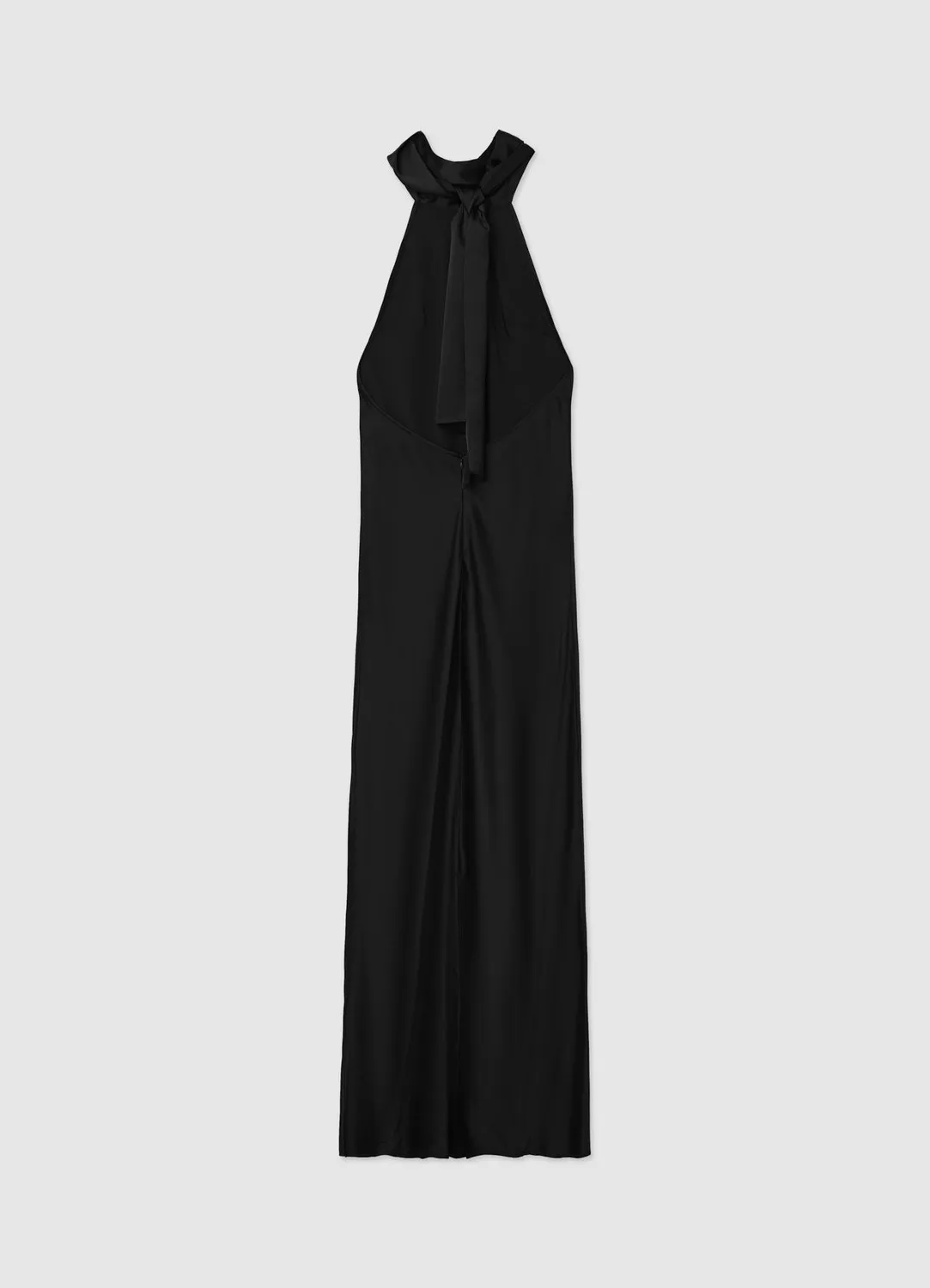 Calliope Atelier halterneck robe longue satinée
