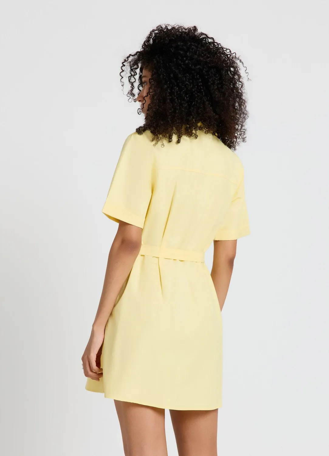 Calliope Atelier robe chemisier courte ceinture femme