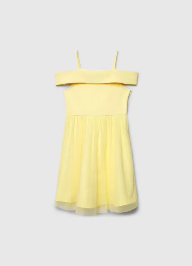 Calliope robe fille épaules dénudées tulle