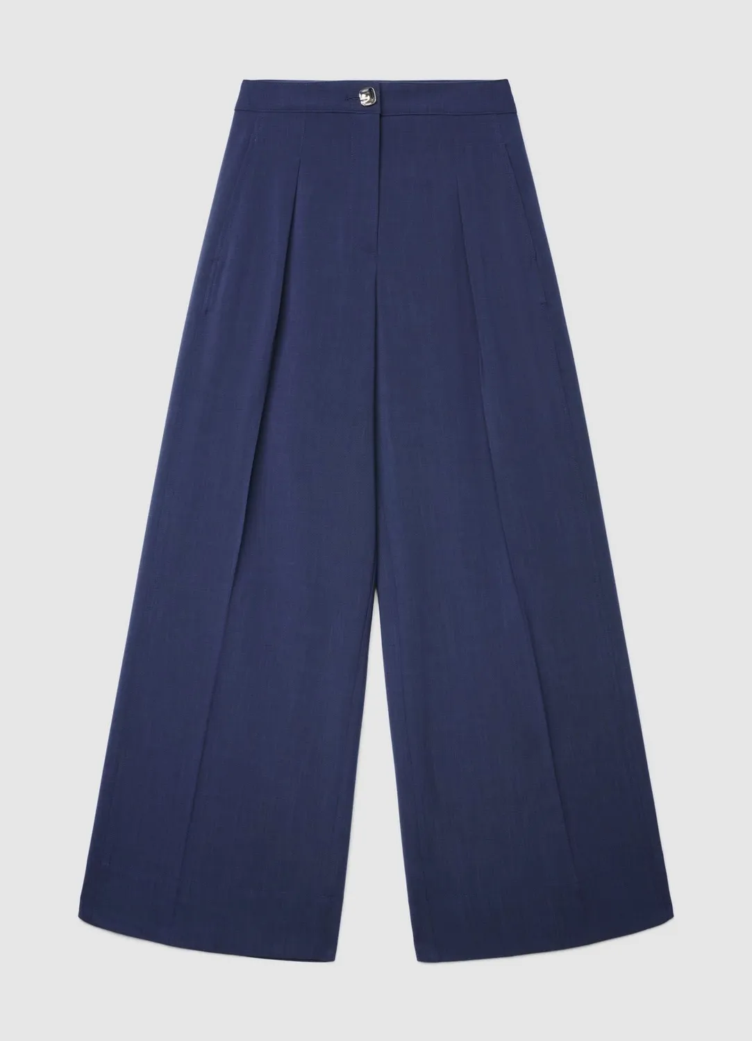Calliope pantalon palazzo femme pinces uni