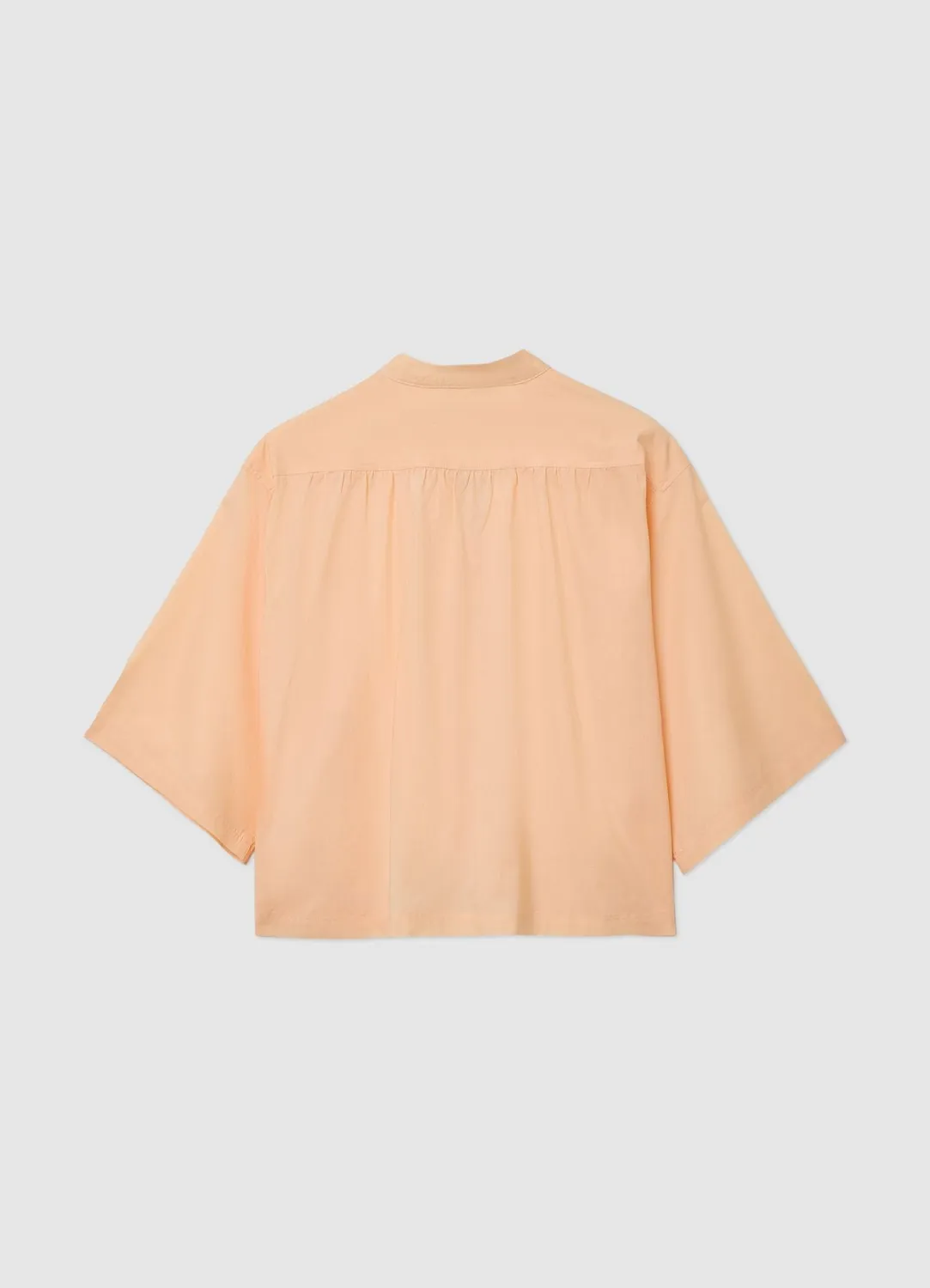 Calliope Chemise femme col mao lacets oversize