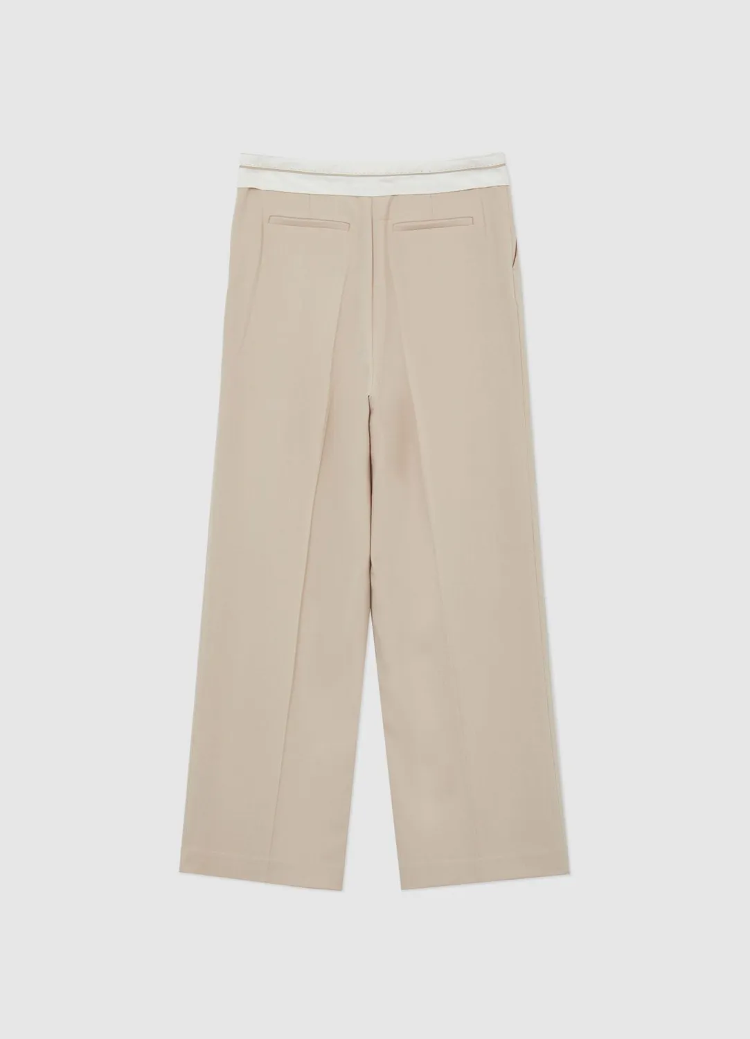 Calliope Pantalon femme taille basse bande contraste