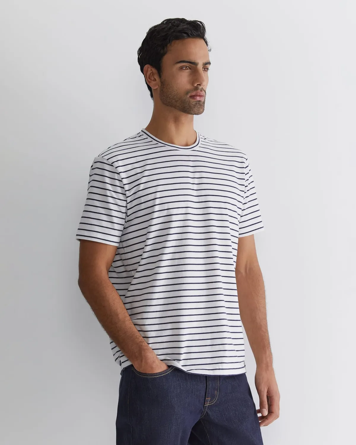 Supersoft tee homme coton brossé manches courtes
