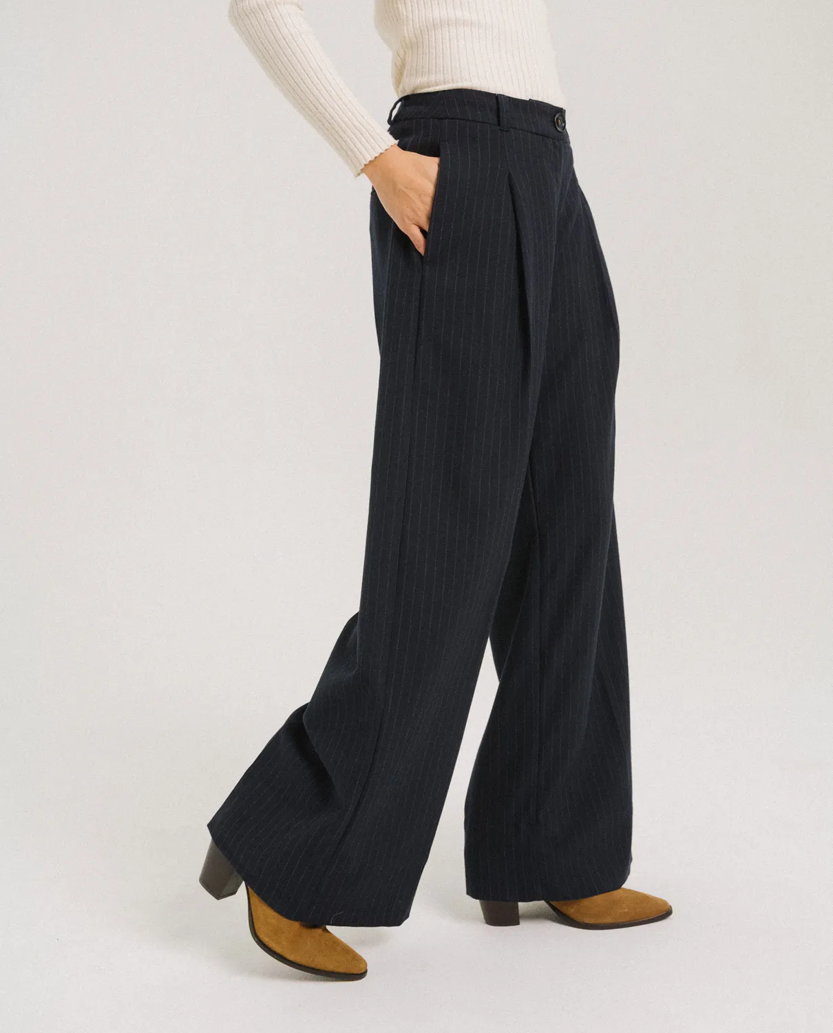 Tinsels Eustache pantalon large club rayure tennis